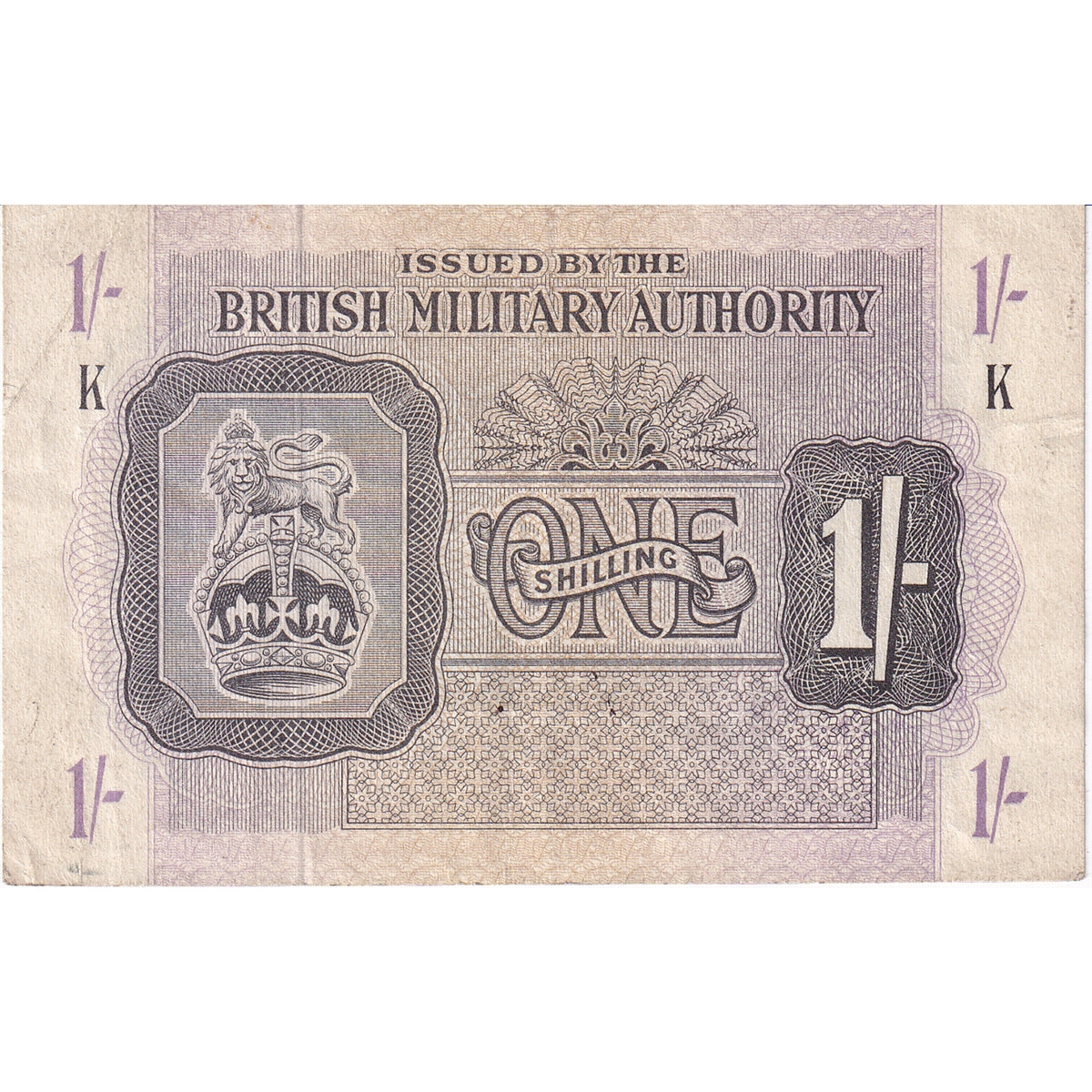 Great Britain 1943 1 Shilling Note,