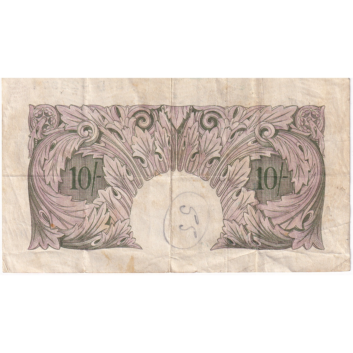 Great Britain 1940 10 Shilling Note, A-D, VF