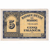 Morocco Note 1943 5 Francs, AU