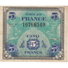 France 1944 5 Francs Note, Pick #115a, VF