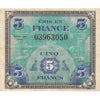 France Note 1944 5 Francs, EF