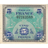 France Note 1944 5 Francs, AU