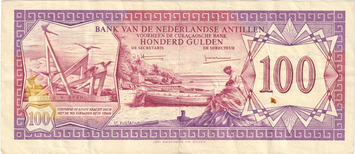 Antilles Note 1979 100 Gulden, VF