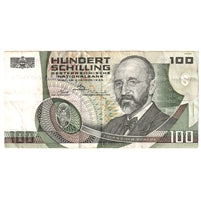 Austria 1984 100 Schilling Note, Pick #150, VF-EF