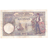Yugoslavia Note 1929 100 Dinara, Large W.M. F-VF