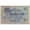 Germany 1908 100 Mark Note, Green AU