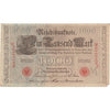 Germany 1910 1,000 Mark Note, Red F