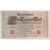 Germany 1910 1,000 Mark Note, Red AU