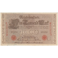 Germany 1910 1,000 Mark Note, Red UNC