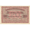 Germany 1918 20 Mark Note, VF-EF
