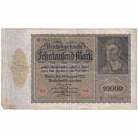 Germany 1922 10,000 Mark Note, Eagle F