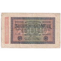 Germany 1923 20,000 Mark Note, F
