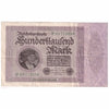 Germany 1923 100,000 Mark Note, w/o T VF-EF