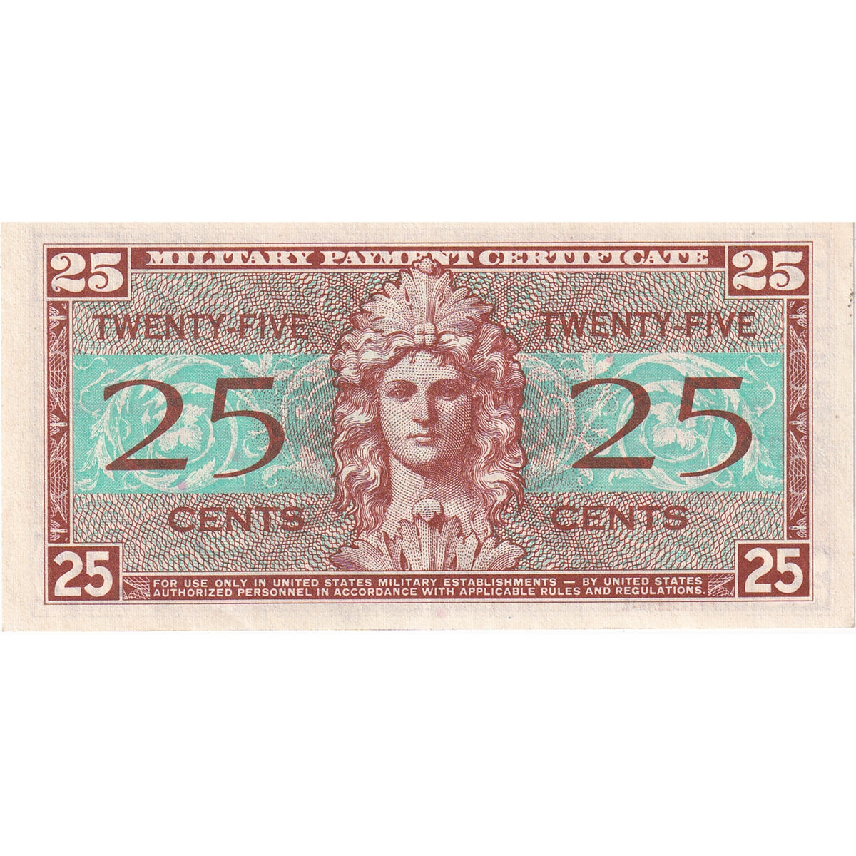 USA 1954-58 25 Cents, Series 521 UNC