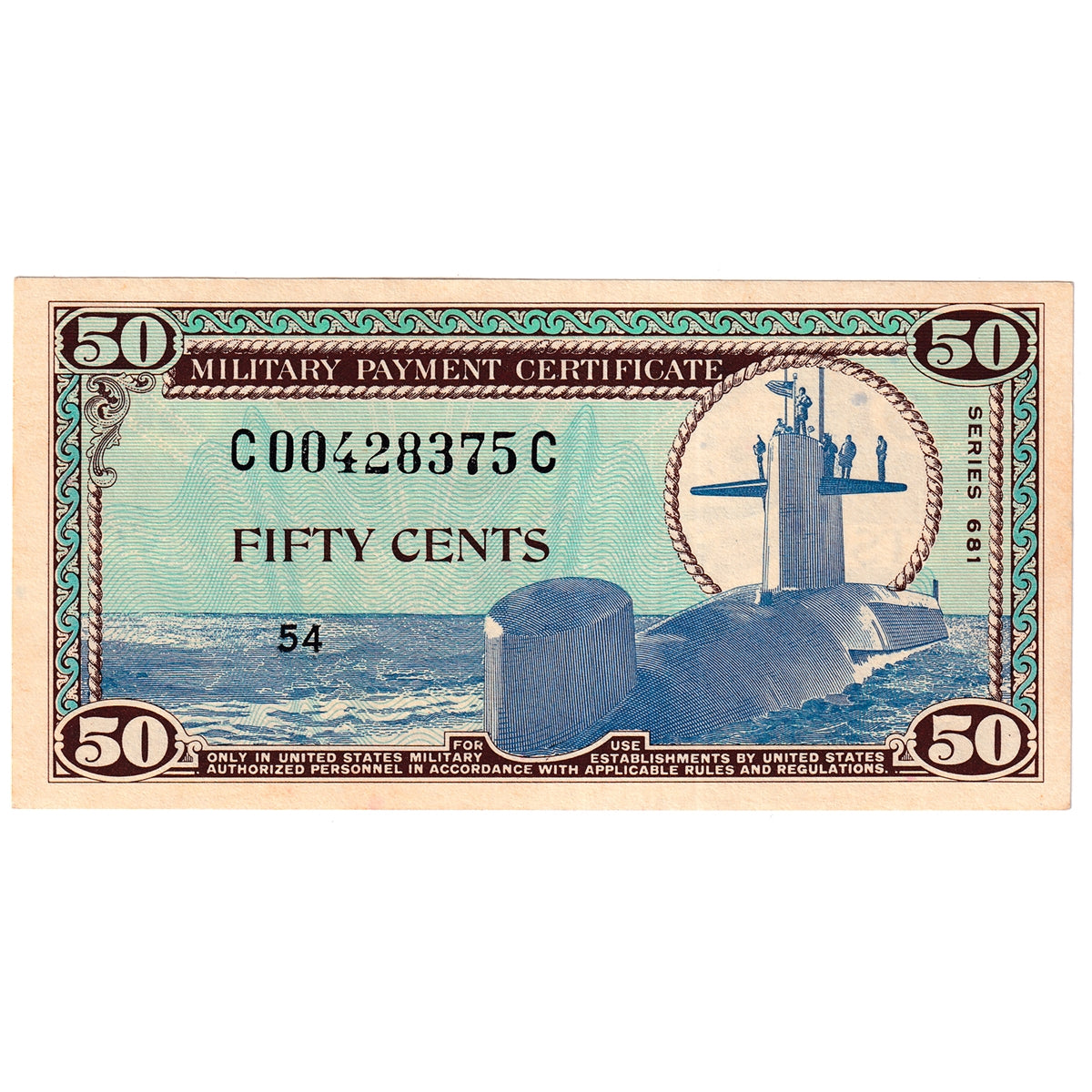 USA 1969-70 50-cent Series 681 KL#M78, UNC