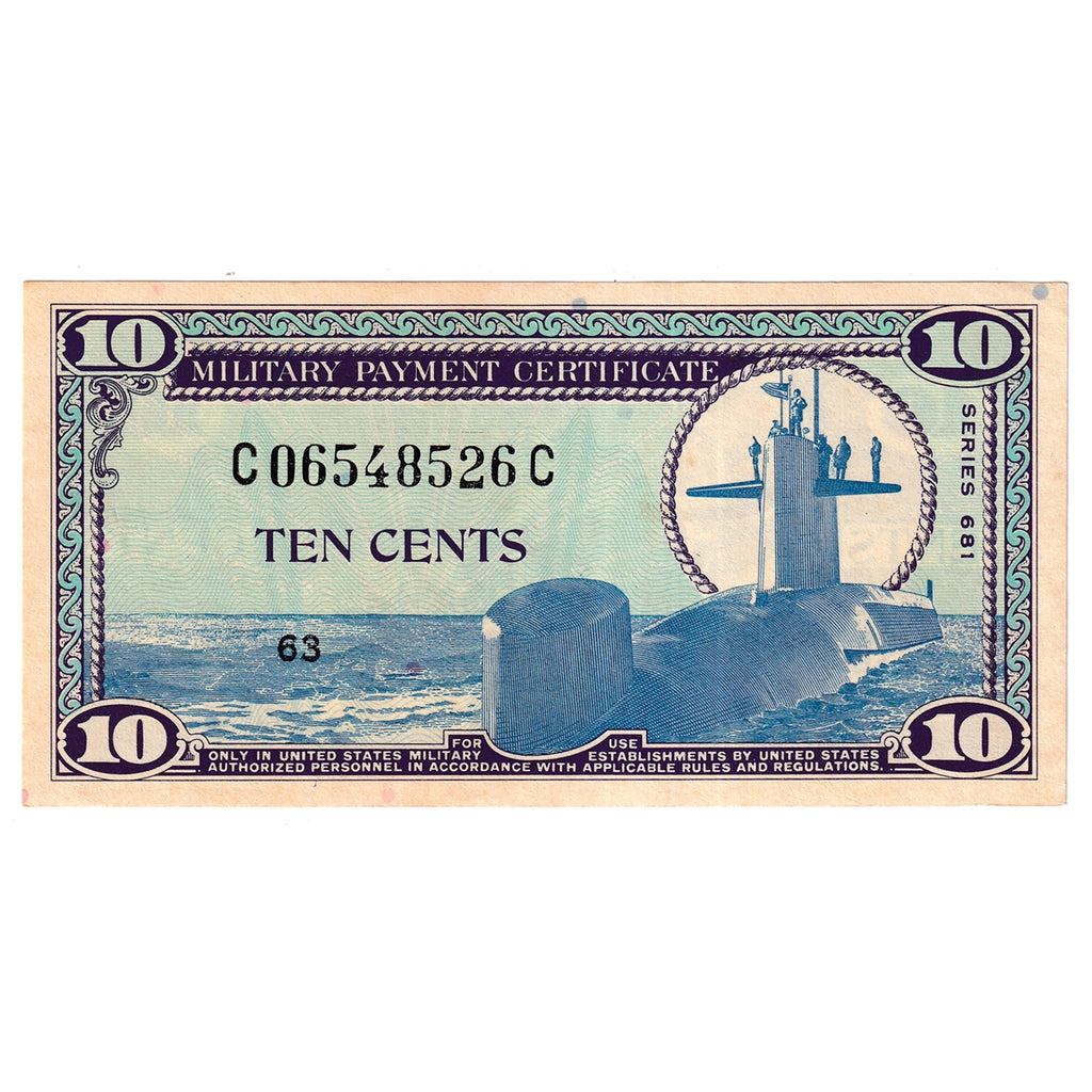 USA 1969-70 10-cent Series 681 KL#M76, UNC