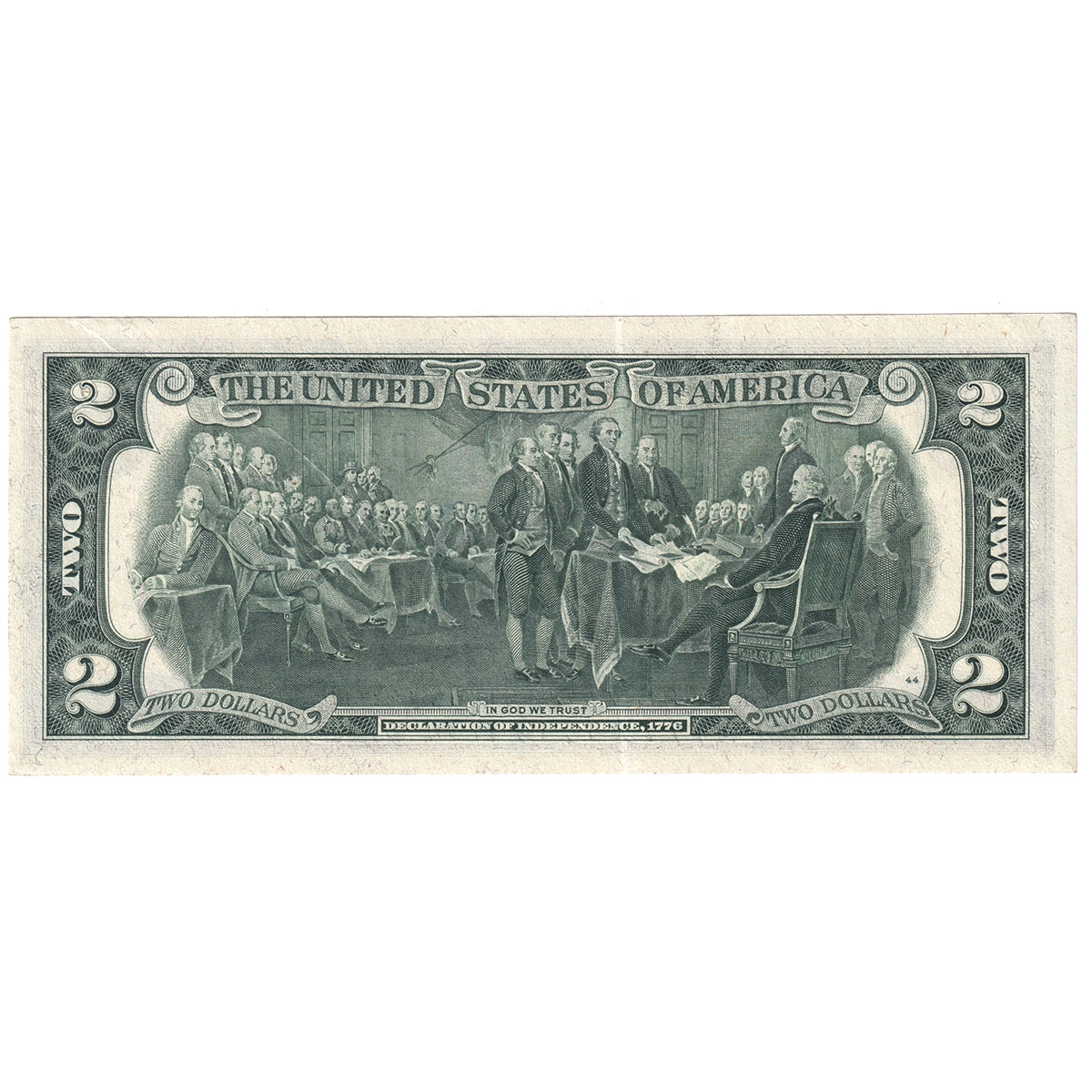 USA 1976 $2 Note, FR #1935D, Neff-Simon, Cleveland, AU-UNC