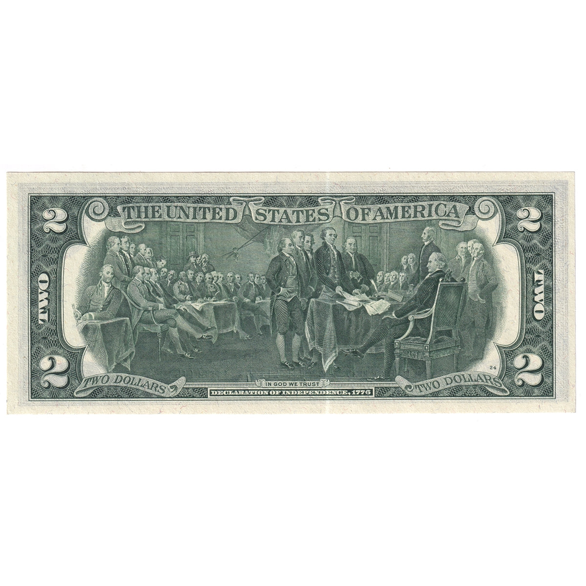 USA 1976 $2 Note, FR #1935C, Neff-Simon, Philadelphia, UNC