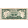 USA 1953 $5 Note, FR #1655, Fine