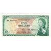 East Caribbean States 1965 5 Dollar Note, Pick #14e, Signature 5, EF