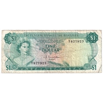 Bahamas 1974 1 Dollar Note, Pick #35a Donaldson, F-VF