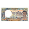Tahiti 1977 500 Francs Note, Pick #25b2, AU