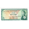 East Caribbean States 1965 5 Dollar Note, Pick #14h, Signature 9, EF