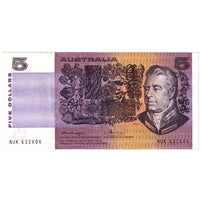 Australia 1974 5 Dollar Note, Pick #44b2, VF