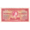 Bermuda 1952 10 Shilling Note, Pick #19a, VF