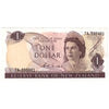 New Zealand 1968-75 1 Dollar Note, Pick #163b, UNC