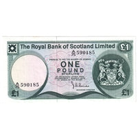 Scotland 1974 Royal Bank of Scotland 1 Pound Note, SC815, VF-EF