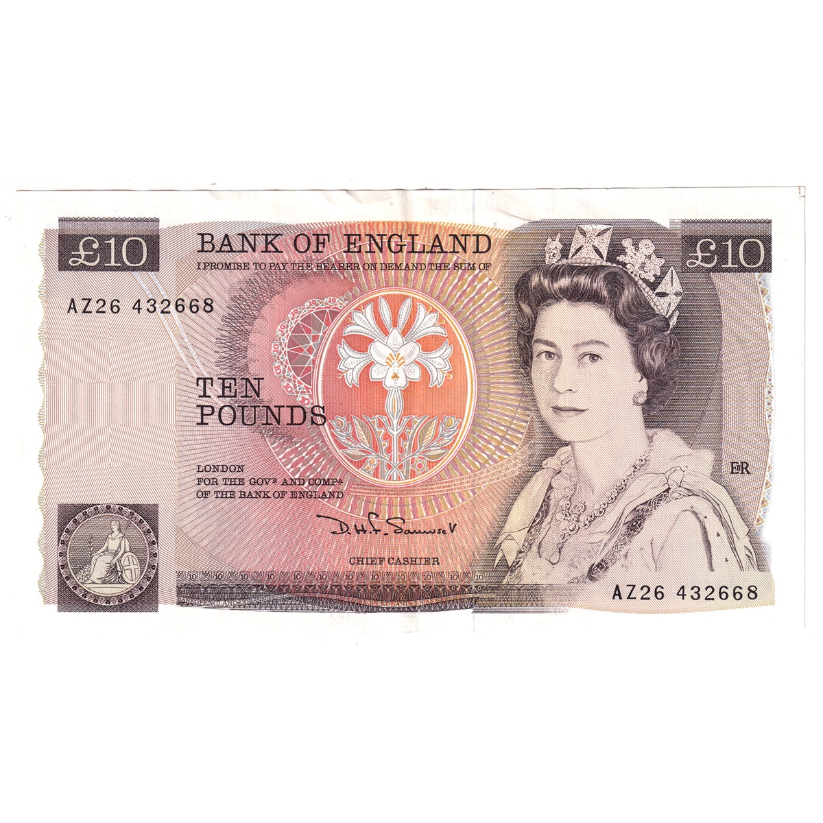 Great Britain 1984 10 Pound Note, BE162b, EF-AU