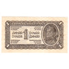 Yugoslavia 1944 1 Dinar Note, Pick #48a, AU