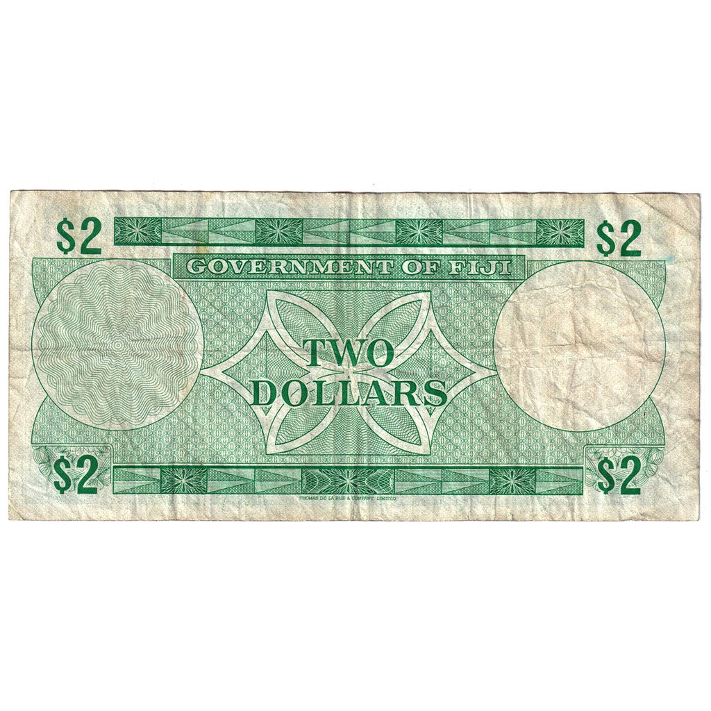Fiji 2 Dollar Note, Pick #60a, VF