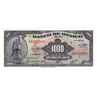 Mexico 1971 1,000 Pesos Note, Pick #52o, UNC