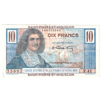 St. Pierre & Miquelon 1950-60 10 Franc Note, Pick #23, EF