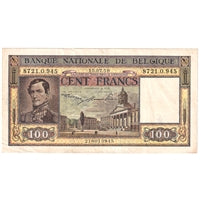 Belgium 1950 100 Francs Note, Pick #126, VF-EF