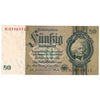 Germany 1933 50 Reichsmark Note, Pick #182b, AU