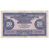 Austria 1944 20 Schilling Note, Pick #107, EF