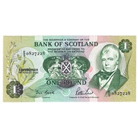 Scotland 1988 Bank of Scotland 1 Pound Note, SC109f, UNC
