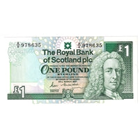 Scotland 1987 Royal Bank of Scotland 1 Pound Note, SC832, UNC