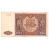 Poland 1946 1,000 Zlotych Note, Pick #122, EF