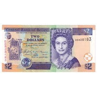Belize 2005 2 Dollar Note, Pick #66b, UNC