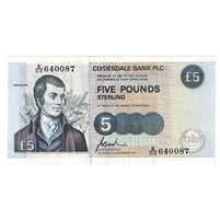 Scotland 1997 Clydesdale Bank 5 Pound Note, SC330c, EF