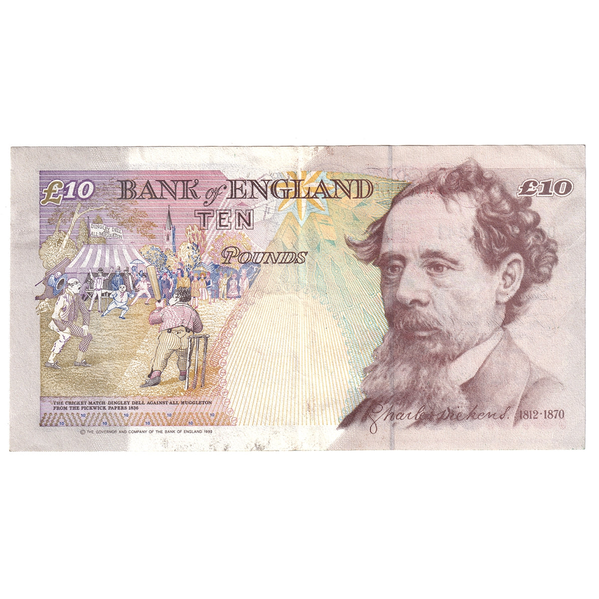 Great Britain 1993 10 Pound Note, BE168c, EF-AU