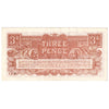 Great Britain 1948 3 Pence Note, Pick #M16a 2nd Series, EF