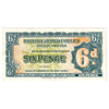 Great Britain 1948 6 Pence Note, Pick #M17a 2nd Series, EF-AU