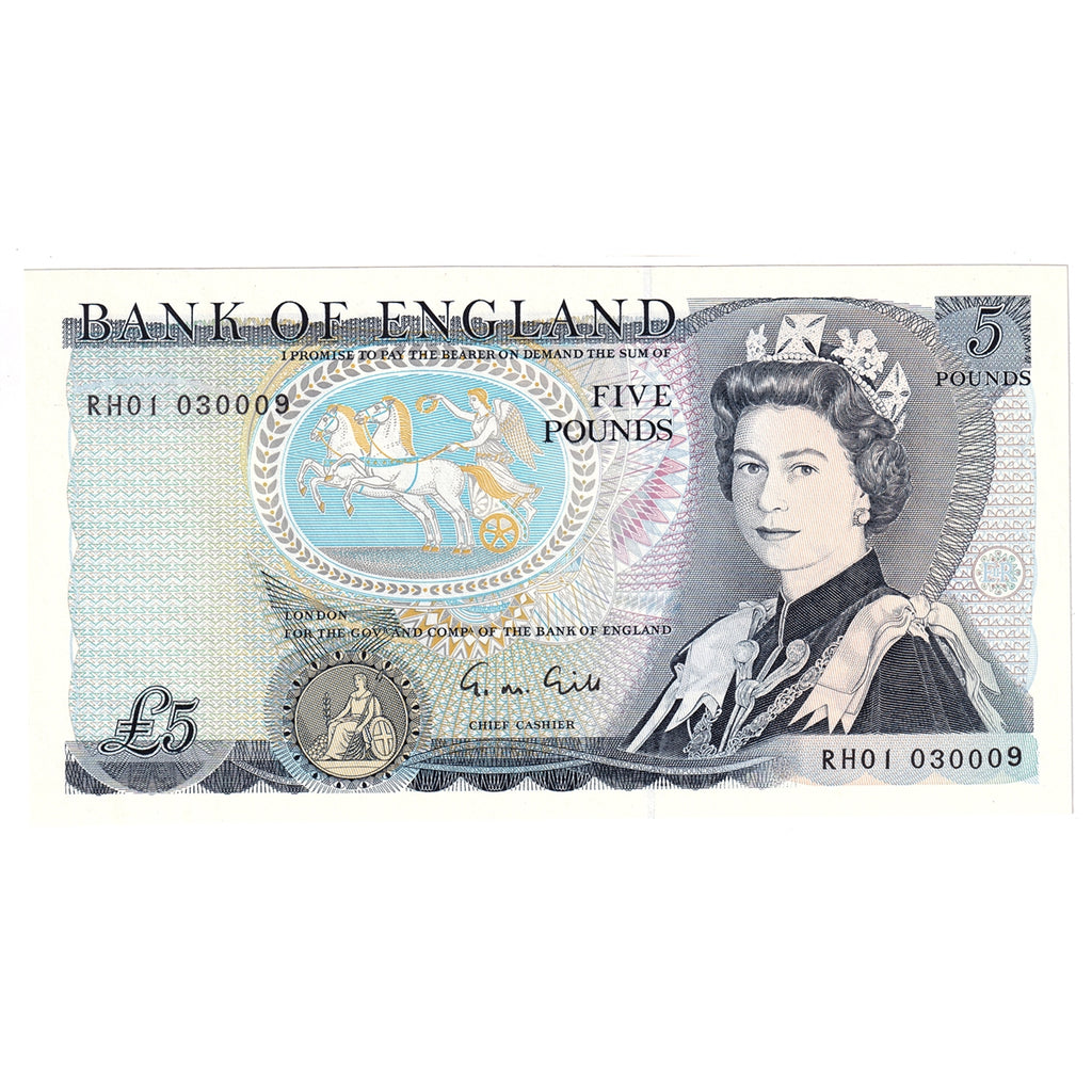 Great Britain 1988 5 Pound Note, BE117c, UNC