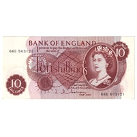 Great Britain 1963 10 Shilling Note, BE35c, UNC