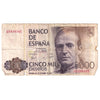 Spain 1979 5000 Peseta Note, Pick #160, Fine (damaged)